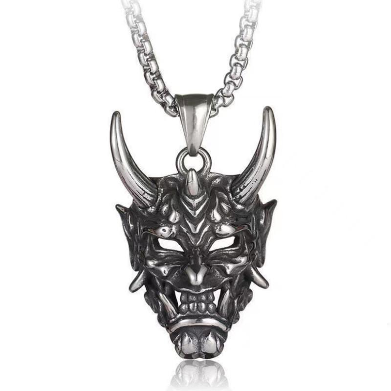 Pendant Necklaces Men's Gothic Prajna Necklace Retro Punk Skull Rock Jewelry Gift For Him
Pendant Necklaces Men's Gothic Prajna Necklace Retro Punk Skull Rock Jewelry Gift For Him