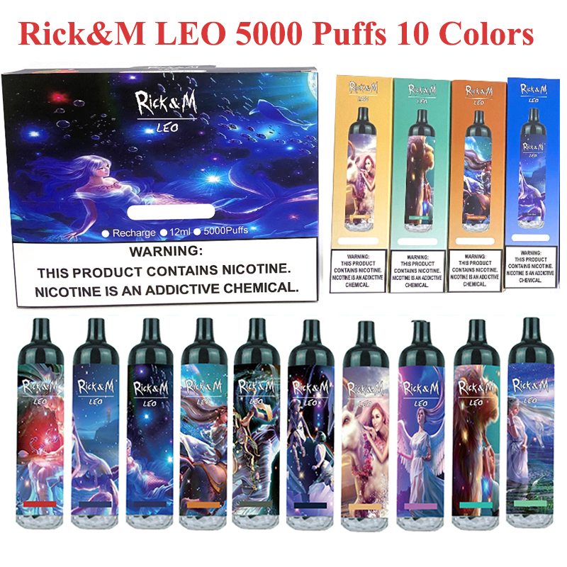 Original RandM LEO Rechargeable Disposable Vape Pen E Cigarette Device With RGB Light 1100mAh Battery 12ml Cartridge 5000 Puffs
Original RandM LEO Rechargeable Disposable Vape Pen E Cigarette Device With RGB Light 1100mAh Battery 12ml Cartridge 5000 Puffs