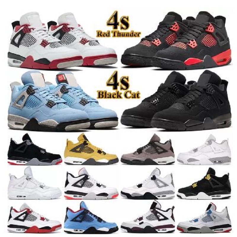 Basketball Shoes 4s Jumpman 4 mens womens Black Cat University Blue Sail Red White Oreo Thunder Wild Things men outdoor trainers sneakers, # 31
Basketball Shoes 4s Jumpman 4 mens womens Black Cat University Blue Sail Red White Oreo Thunder Wild Things men outdoor trainers sneakers, # 31