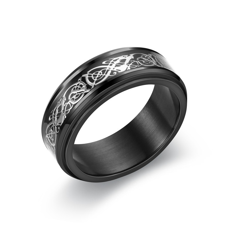 Ring Figet Spinner Rings For Women & Men Stainless Steel Rotate Freely Spinning Anti Stress Accessories Jewelry Gifts