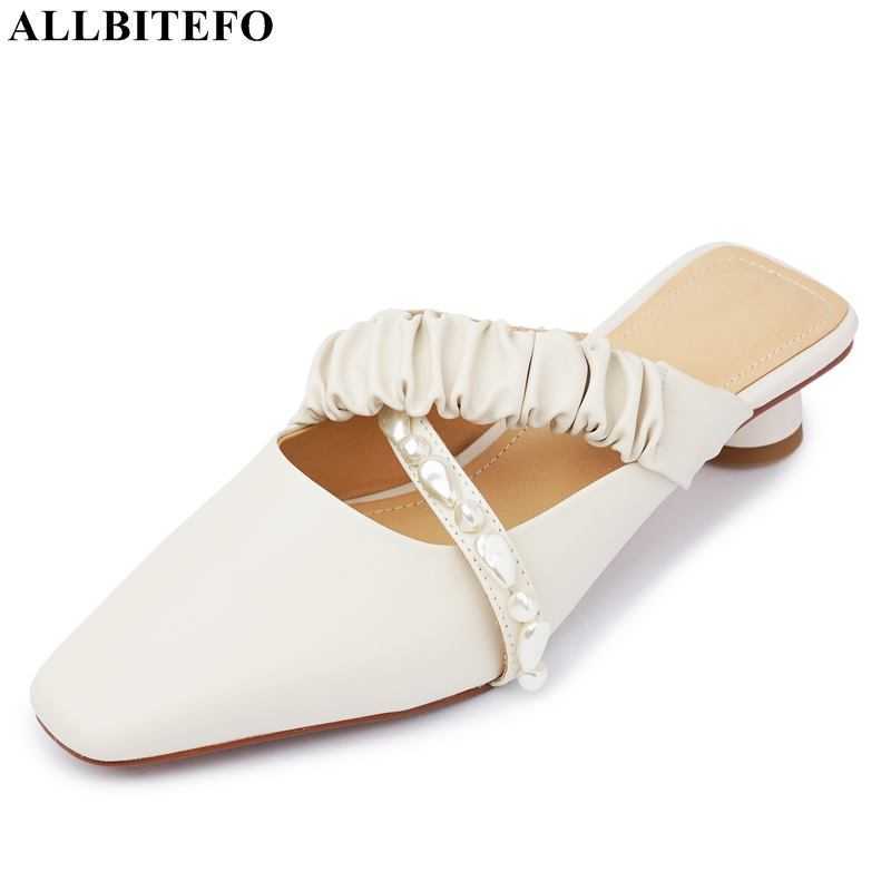 ALLBITEFO size 33-41 soft genuine leather women heels shoes sandals summer fashion women slippers outdoor street flip flops 210611, Ivory
ALLBITEFO size 33-41 soft genuine leather women heels shoes sandals summer fashion women slippers outdoor street flip flops 210611, Ivory
