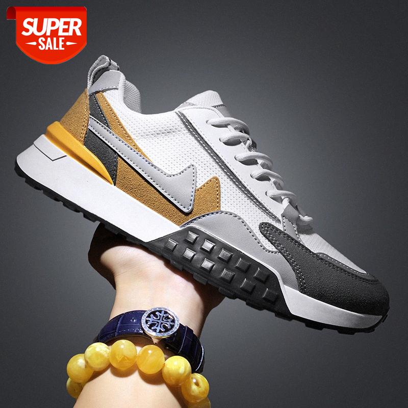 Summer men's shoes breathable mesh sports running outdoor fashion trend casual thick-soled old #eI6L, White
Summer men's shoes breathable mesh sports running outdoor fashion trend casual thick-soled old #eI6L, White