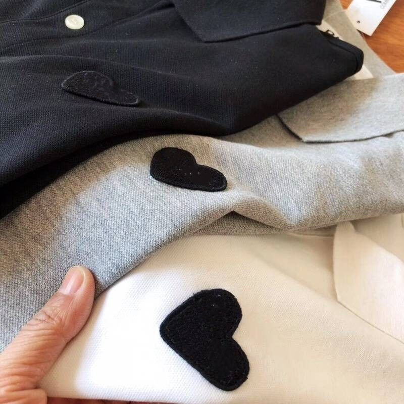 Fashion designer polo shirt for couples T-shirt cotton short sleeve parent-child half, White;black
Fashion designer polo shirt for couples T-shirt cotton short sleeve parent-child half, White;black