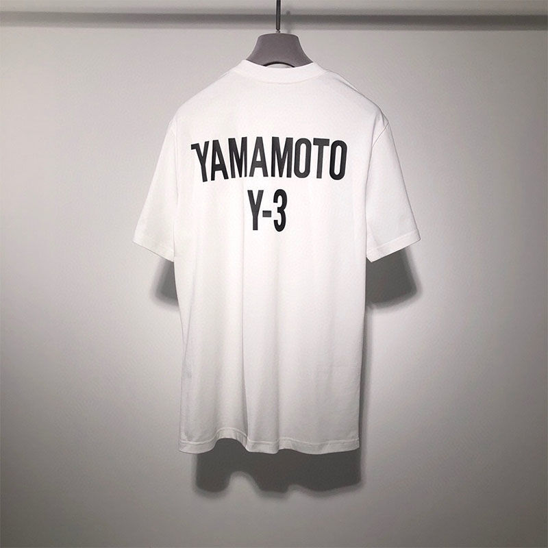 Men' and Women' Cotton Summer Y-3 Simple Loose Short-sleeved Y3 Signature Printed Round Neck Loose Casual T-shirts, White
Men' and Women' Cotton Summer Y-3 Simple Loose Short-sleeved Y3 Signature Printed Round Neck Loose Casual T-shirts, White