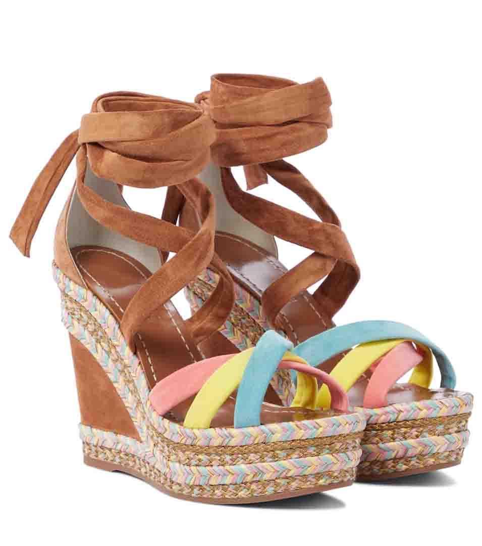 Summer Sandals High Heels Red bottom Wedge platform shoes,Luxury Paris Women sandal Lagoadonna 120mm Suede strap Espadrille Wedges In Brown, Black
Summer Sandals High Heels Red bottom Wedge platform shoes,Luxury Paris Women sandal Lagoadonna 120mm Suede strap Espadrille Wedges In Brown, Black