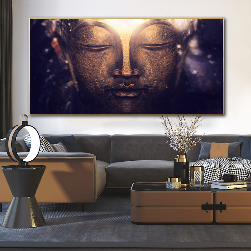 Canvas Posters Buddha Painting Wall Art Pictures For Living Room Modern Home Decor Large Size Decorative Prints Sofa Bedside