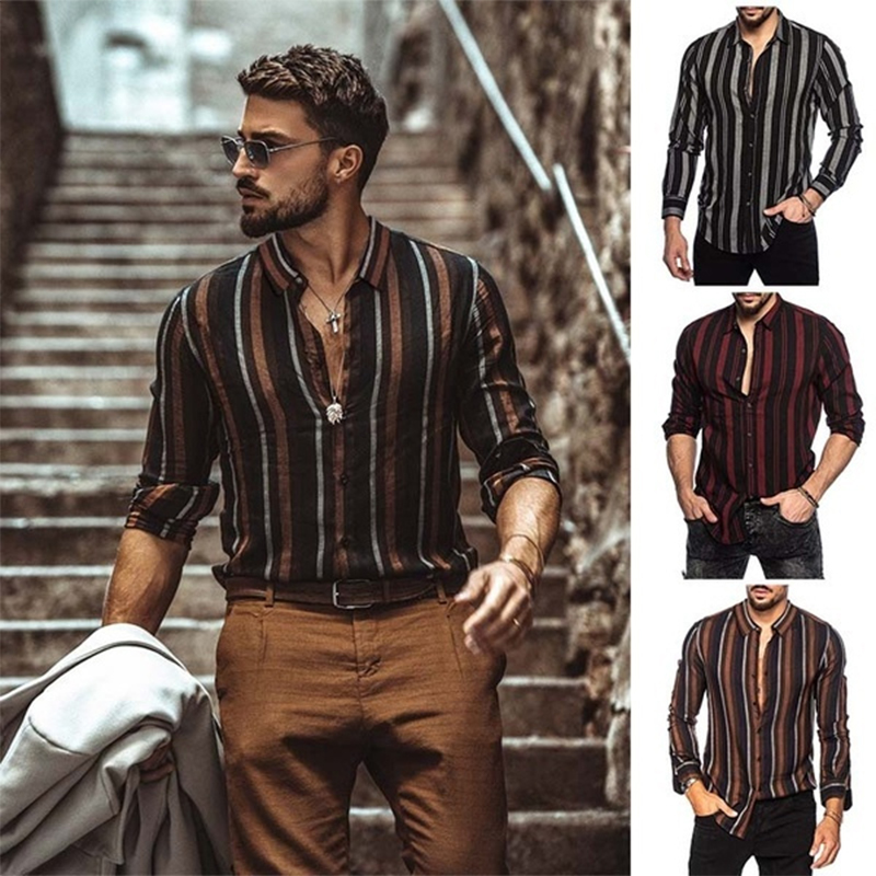 magnificent men's long sleeved shirt high quality comfortable fit fashion retro style travel office entertainment, Black
magnificent men's long sleeved shirt high quality comfortable fit fashion retro style travel office entertainment, Black
