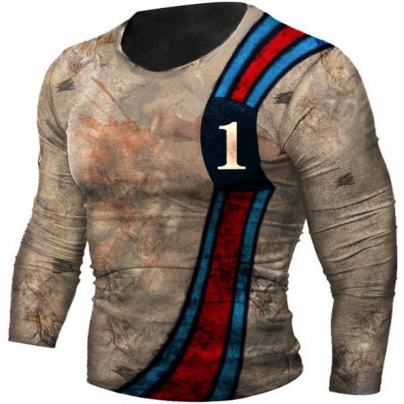 Men' T-Shirts T-shirt Man' 2021 Autumn Round Neck Long-Sleeved Digital 3D Printing Retro Text Casual Sports 
Men' T-Shirts T-shirt Man' 2021 Autumn Round Neck Long-Sleeved Digital 3D Printing Retro Text Casual Sports
