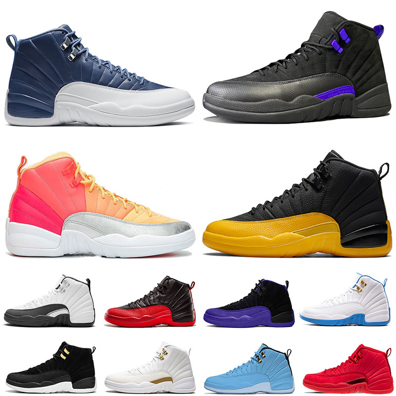 New Arrival Jumpman 12 12s Womens Mens Boots Shoes Gamma blue Dark Concord University Gold Flu Game Retro Trainers Sports Sneakers, Black
New Arrival Jumpman 12 12s Womens Mens Boots Shoes Gamma blue Dark Concord University Gold Flu Game Retro Trainers Sports Sneakers, Black