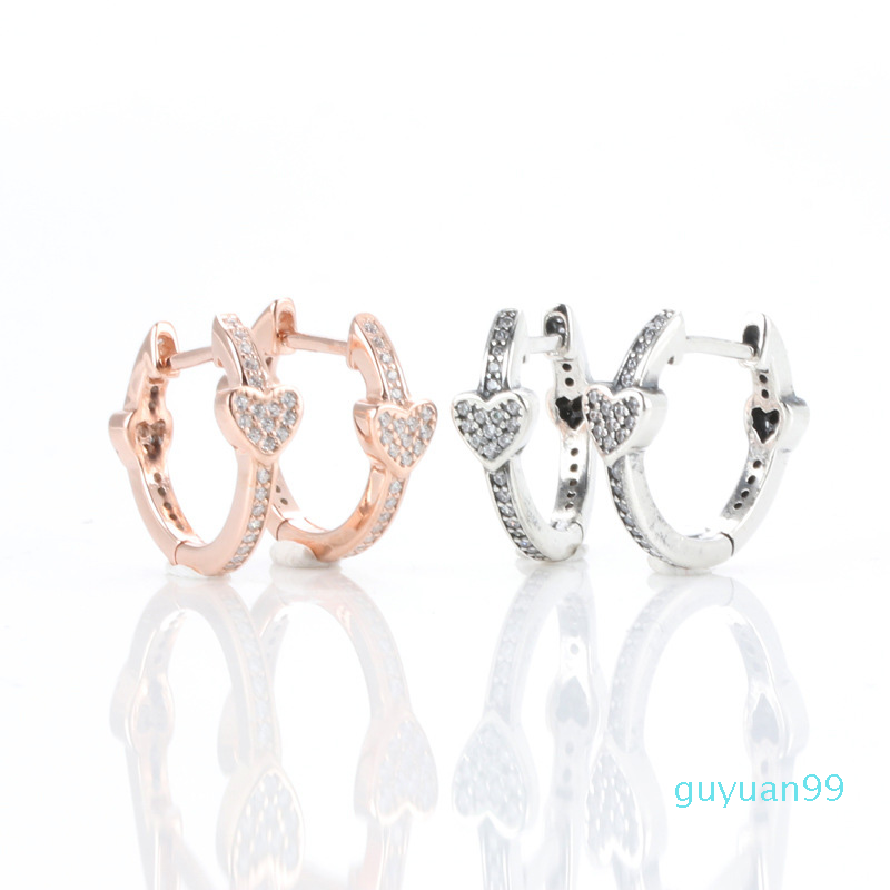 Authentic 925 Sterling Silver Heart Stud Earring Original Box for Pandora Alluring Hearts Hoop Earrings, Golden;silver
Authentic 925 Sterling Silver Heart Stud Earring Original Box for Pandora Alluring Hearts Hoop Earrings, Golden;silver