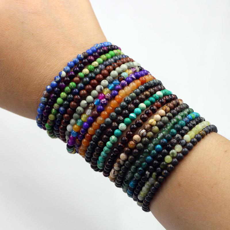Beaded, Strands 4mm Natural Stone Chakra Beads Energy Bracelet Handmade Agates Tiger Eye Stretch Bangles For Women Men Yoga Jewelry
Beaded, Strands 4mm Natural Stone Chakra Beads Energy Bracelet Handmade Agates Tiger Eye Stretch Bangles For Women Men Yoga Jewelry