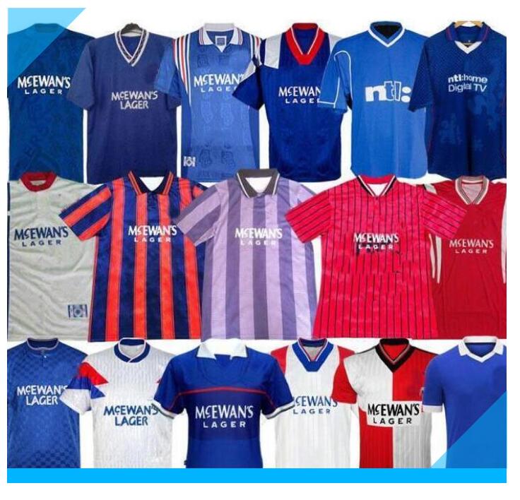 Retro 87 90 92 94 96 97 99 2001 Glasgow Rangers soccer jerseys vintage blue away white GASCOIGNE LAUDRUP MCCOIST Men football Shirts Uniforms, As shown in illustration
Retro 87 90 92 94 96 97 99 2001 Glasgow Rangers soccer jerseys vintage blue away white GASCOIGNE LAUDRUP MCCOIST Men football Shirts Uniforms, As shown in illustration