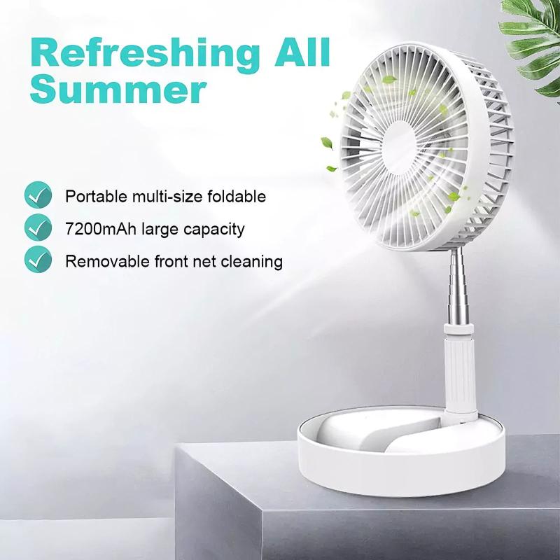 Rechargeable USB Fans Portable Clamp Fan 180 Degree Rotating Ventilator Air Cooler Desktop For Home Office Party Favor