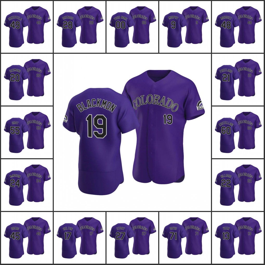 Colorado's Men Rockies #19 Charlie Blackmon 27 Trevor Story 28 Nolan Arenado Women Youth Custom Authentic Alternate Purple Jersey
Colorado's Men Rockies #19 Charlie Blackmon 27 Trevor Story 28 Nolan Arenado Women Youth Custom Authentic Alternate Purple Jersey