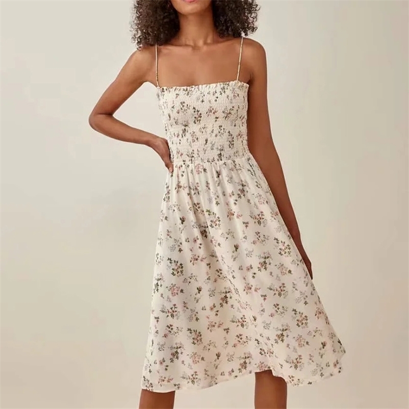 Summer Women printed Dress Sexy Backless Tube top pleated print suspender long dress White Beach 210524
Summer Women printed Dress Sexy Backless Tube top pleated print suspender long dress White Beach 210524