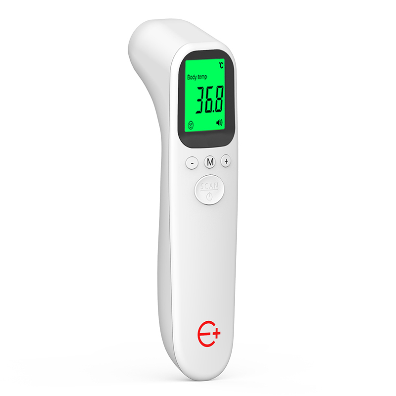 Smart Devices White infrared thermometer Non contact CE certified three-color screen English packaging Cross border
Smart Devices White infrared thermometer Non contact CE certified three-color screen English packaging Cross border