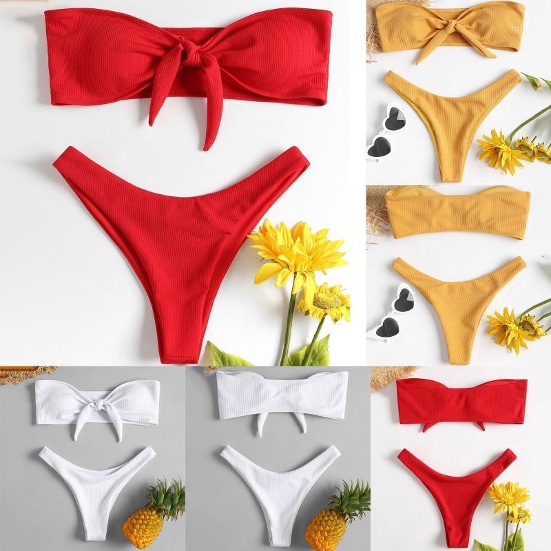 Women' Swimwear Sexy Solid Bikini Women Tube Top Female Swimsuit Front Knot Two-piece Set Brazilian Bather Bathing Suit Swim, White
Women' Swimwear Sexy Solid Bikini Women Tube Top Female Swimsuit Front Knot Two-piece Set Brazilian Bather Bathing Suit Swim, White
