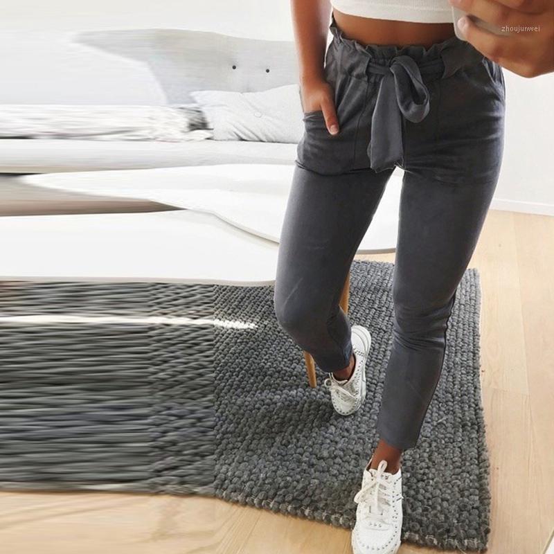 Women' Pants & Capris Skinny Women Solid Long Bow Tie High Waist Female Lace Up Casual With Belt For Summer Pantalones Mujer, Pink
Women' Pants & Capris Skinny Women Solid Long Bow Tie High Waist Female Lace Up Casual With Belt For Summer Pantalones Mujer, Pink