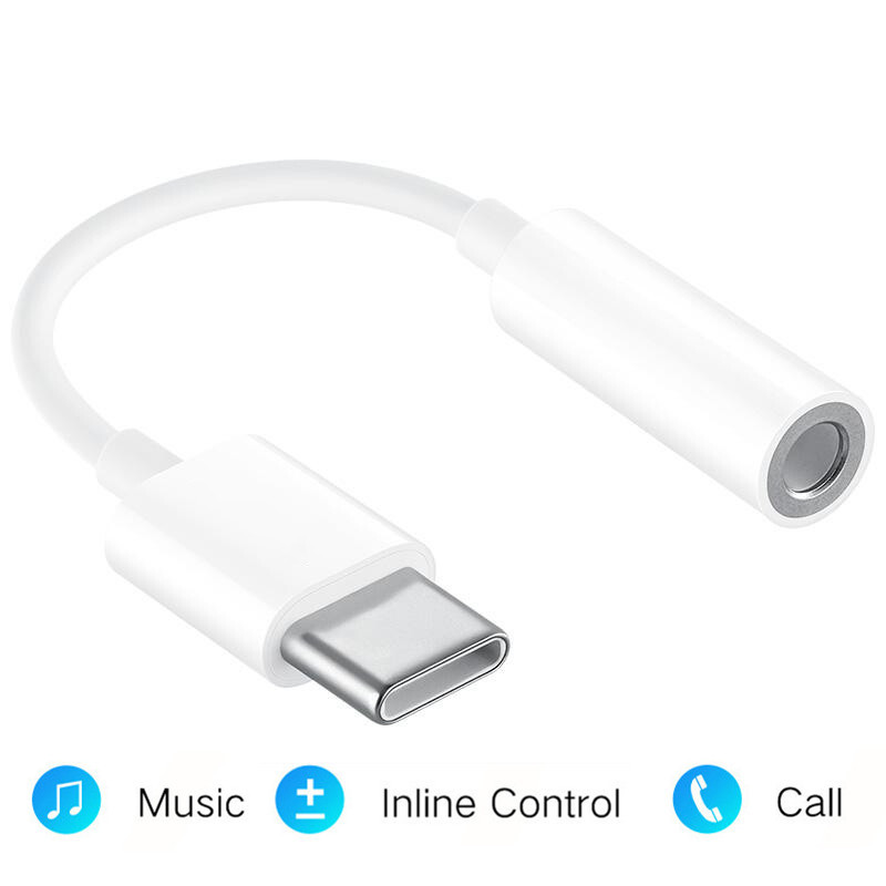 

Usb Type C To 3.5mm Aux Adapter Headphone Adapter Usb-C Jack Audio Cable Mobile Phone Adapters For Huawei Xiaomi Samsung