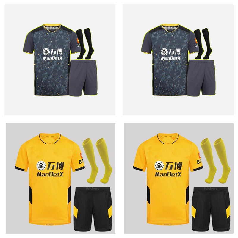 adult kits 21 22 Wolves soccer jerseys NEVES RAUL 2021 2022 ADAMA FÁBIO SILVA PODENCE J.OTTO J.MOUTINHO football shirt men kit