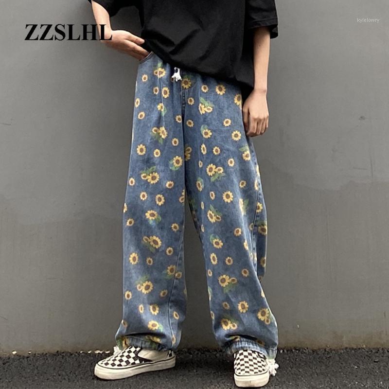 Women' Jeans 2021 Women Loose Denim Sunflower Printed Blue Wide Leg Pants Flower Pattern Harajuku
Women' Jeans 2021 Women Loose Denim Sunflower Printed Blue Wide Leg Pants Flower Pattern Harajuku