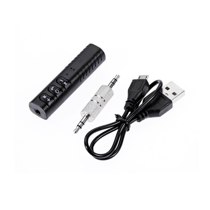 Multifunctional Bluetooth Car Kit 5.0 Integrated Mic and AUX Port for Streaming Music from Mobile Devices