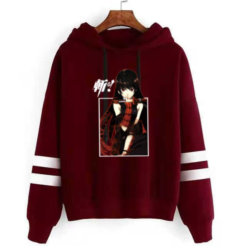 Akame Ga Kill Anime Hoodie Fashion Long Sleeve Casual Hip Hop Uniex Y0804