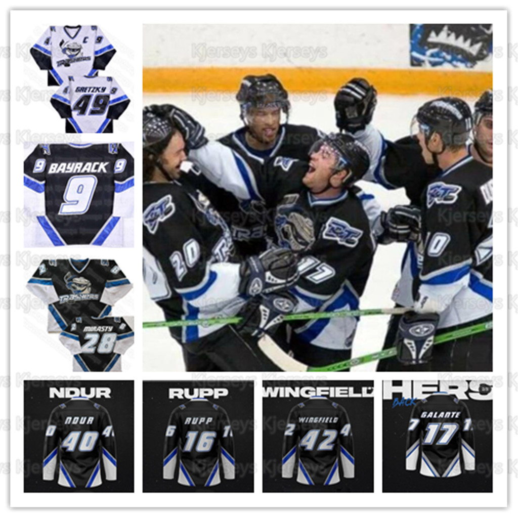 Custom Danbury Trashers 2004-05 Jersey Mike Bayrack Brent Gretzky Galante Brad Wingfield Jon Mirasty Scott Stirling Bren dan McCartin Regan Rupp Rumun Ndur YOUTH, White youth s-xl
Custom Danbury Trashers 2004-05 Jersey Mike Bayrack Brent Gretzky Galante Brad Wingfield Jon Mirasty Scott Stirling Bren dan McCartin Regan Rupp Rumun Ndur YOUTH, White youth s-xl