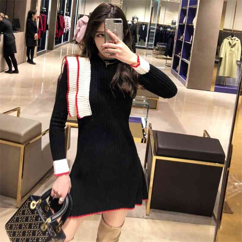 Fashion Elegant Knitted Sweater Mini Dress Autumn Winter Women Knit Bodycon Ruffles Pullover es 210519, Picture color
Fashion Elegant Knitted Sweater Mini Dress Autumn Winter Women Knit Bodycon Ruffles Pullover es 210519, Picture color