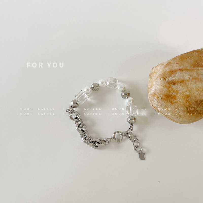 Dign Feeling Glass Pearl Steel Bracelet Female Personality Hong Kong Style Fashion Bracelet, Golden;silver
Dign Feeling Glass Pearl Steel Bracelet Female Personality Hong Kong Style Fashion Bracelet, Golden;silver