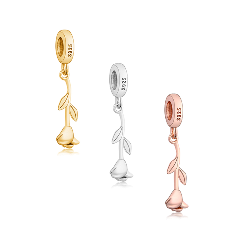 Fit Original Pandora Charm Bracelet 925 Sterling Silver Gold Rose Flower Bead DIY Jewelry For Making Women Valentine Berloque Gift
Fit Original Pandora Charm Bracelet 925 Sterling Silver Gold Rose Flower Bead DIY Jewelry For Making Women Valentine Berloque Gift