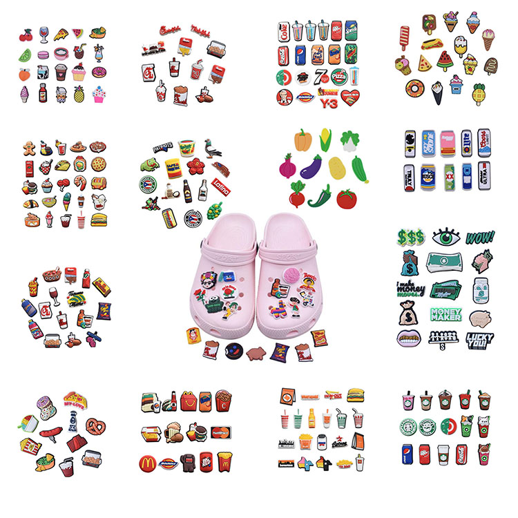 fast ship food drink shoe charms pvc shoecharms buckle fashion accessories soft rubber jibz for croc shoes, White;pink
fast ship food drink shoe charms pvc shoecharms buckle fashion accessories soft rubber jibz for croc shoes, White;pink