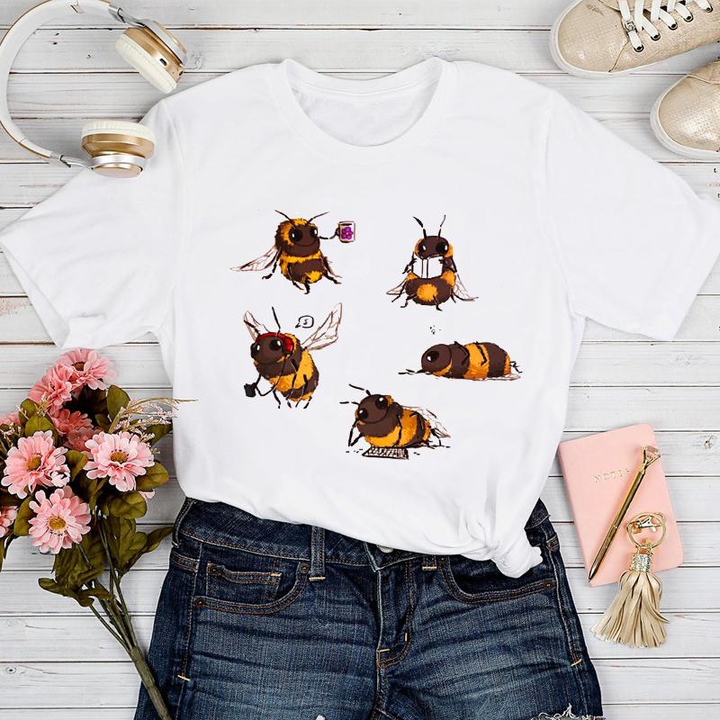 Women' T-Shirt T-shirts Women Bee Life Cartoon 90s Style Fashion Spring Summer Tshirt Top Lady Stylish Sexy Print Clothes Tee, Cz22106 
Women' T-Shirt T-shirts Women Bee Life Cartoon 90s Style Fashion Spring Summer Tshirt Top Lady Stylish Sexy Print Clothes Tee, Cz22106