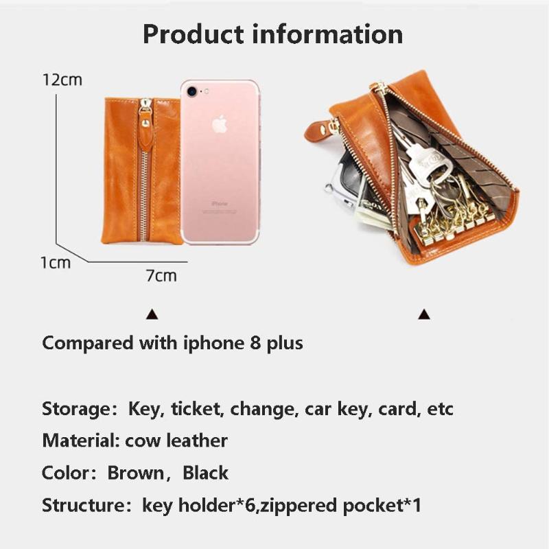 Wallets Leather Zipper Pocket Wallet Car Key Bag Brown, Red;black
Wallets Leather Zipper Pocket Wallet Car Key Bag Brown, Red;black