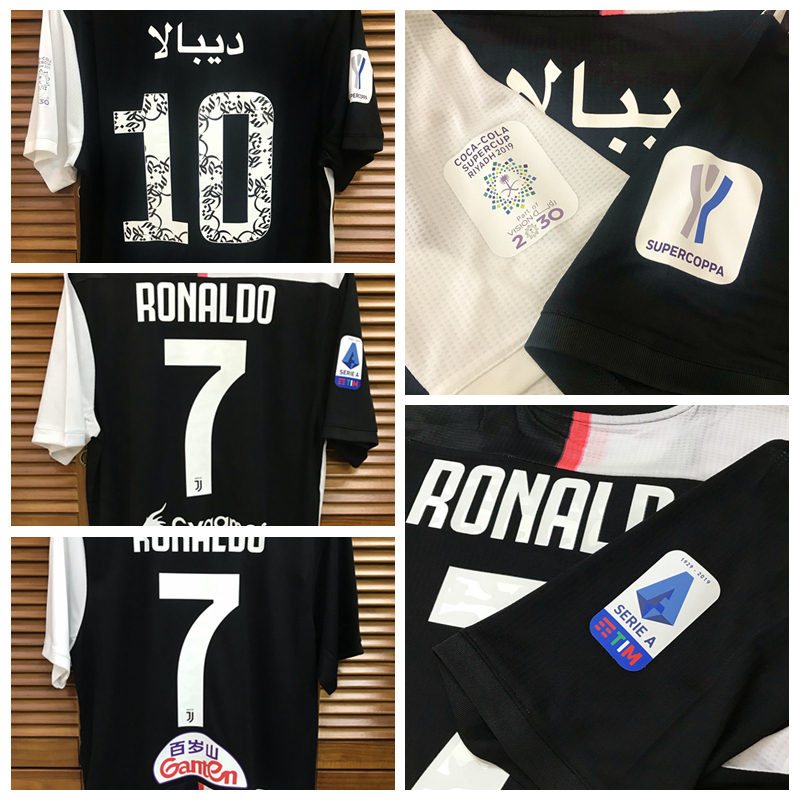 Player Issue 19/20 ju home Shirt Jersey Short sleeves Ronaldo Dybala Football Custom Patches Sponsor, Black
Player Issue 19/20 ju home Shirt Jersey Short sleeves Ronaldo Dybala Football Custom Patches Sponsor, Black