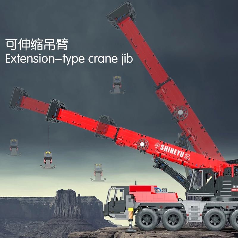 Mobile Crane Tow Truck Model Building Blocks High-Tech APP Control Motorized City Bricks MOC-29848 22003 Rescue Car Children Birthday Toys Christmas G