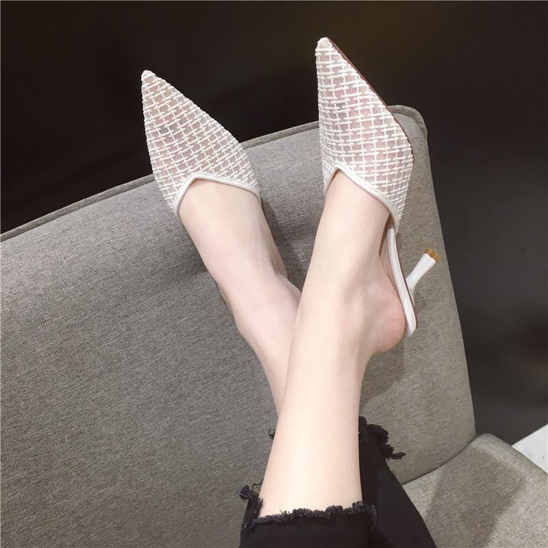 Sandals 2021 Fashion High Heels Women Summer Shoes Spike Heel Jelly Slides Holiday Casual Mixed Color