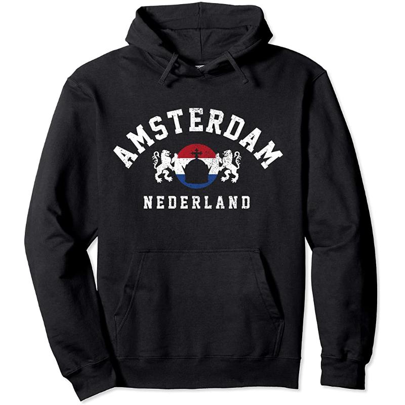 Men's Hoodies & Sweatshirts Amsterdam Nederland Netherlands Holland Dutch Souvenir Gift Pullover Hoodie