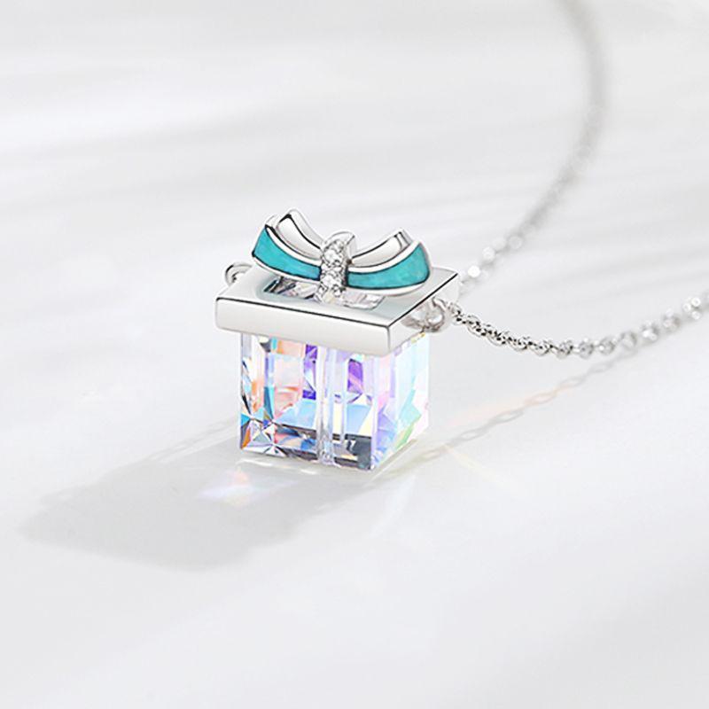 Chains ModaOne Bling Crystal Sugar Cube Silver Color Clavicle Chain Necklace For Women Girls Luxury Simple Fashion Sweater Jewelry
Chains ModaOne Bling Crystal Sugar Cube Silver Color Clavicle Chain Necklace For Women Girls Luxury Simple Fashion Sweater Jewelry
