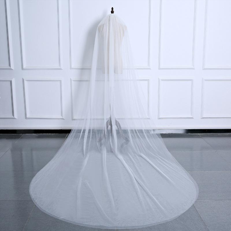 Bridal Veils 2021 Simple Design Veil Arrival 2 Layers 3M Cathedral Wedding With Comb, Ivory
Bridal Veils 2021 Simple Design Veil Arrival 2 Layers 3M Cathedral Wedding With Comb, Ivory