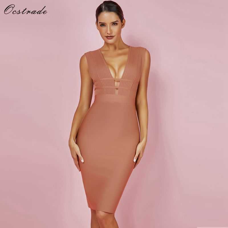 Ocstrade Summer Arrival Bandage Dress Sexy Deep v Neck Bodycon Party Cut Out Rayon High Quality 210527, Brown
Ocstrade Summer Arrival Bandage Dress Sexy Deep v Neck Bodycon Party Cut Out Rayon High Quality 210527, Brown