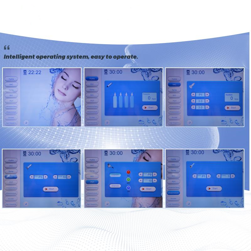 11 in 1 mulitfunction h2o2 oxygen water jet peel skin analysis microdermabrasion salon use beauty machine