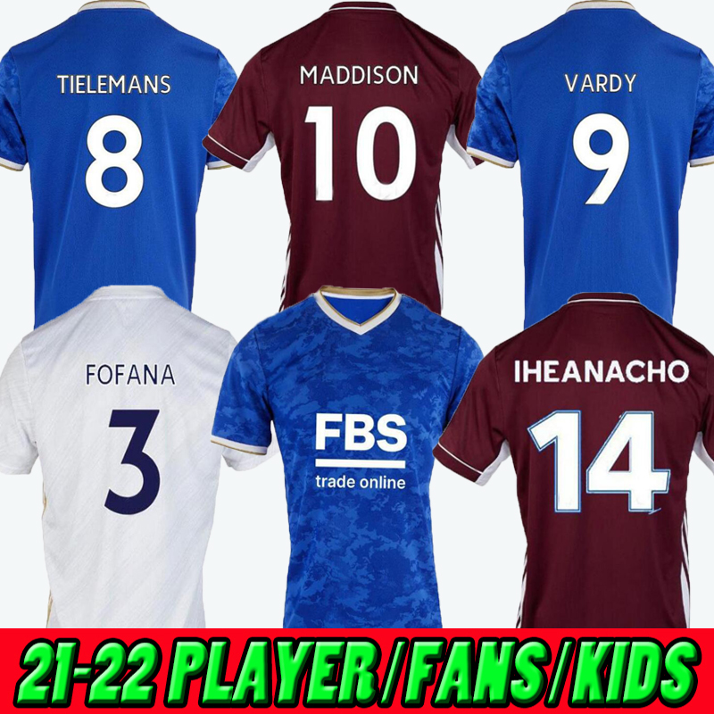Thailand 20 21 22 Leicester soccer jersey 2021 2022 CITY VARDY MADDISON TIELEMANS NDIDI camiseta de fútbol men Player fans version football shirt classic kids kits, 2020 away
Thailand 20 21 22 Leicester soccer jersey 2021 2022 CITY VARDY MADDISON TIELEMANS NDIDI camiseta de fútbol men Player fans version football shirt classic kids kits, 2020 away