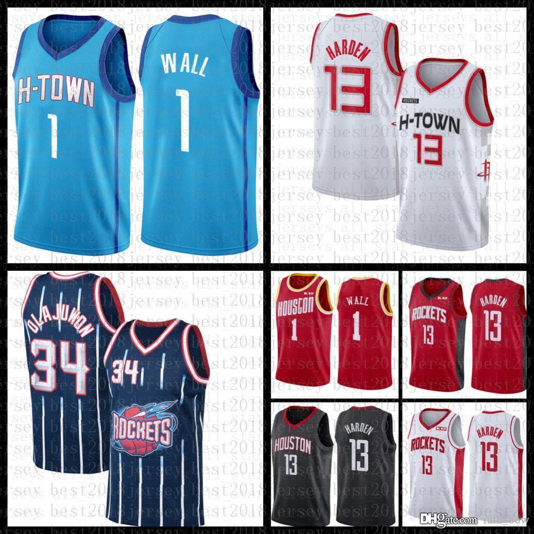2021 New Basketball Jersey Houston Rocket Mens John 1 Wall James 13 Harden Hakeem 34 Olajuwon Mesh Retro men's, Black;red
2021 New Basketball Jersey Houston Rocket Mens John 1 Wall James 13 Harden Hakeem 34 Olajuwon Mesh Retro men's, Black;red
