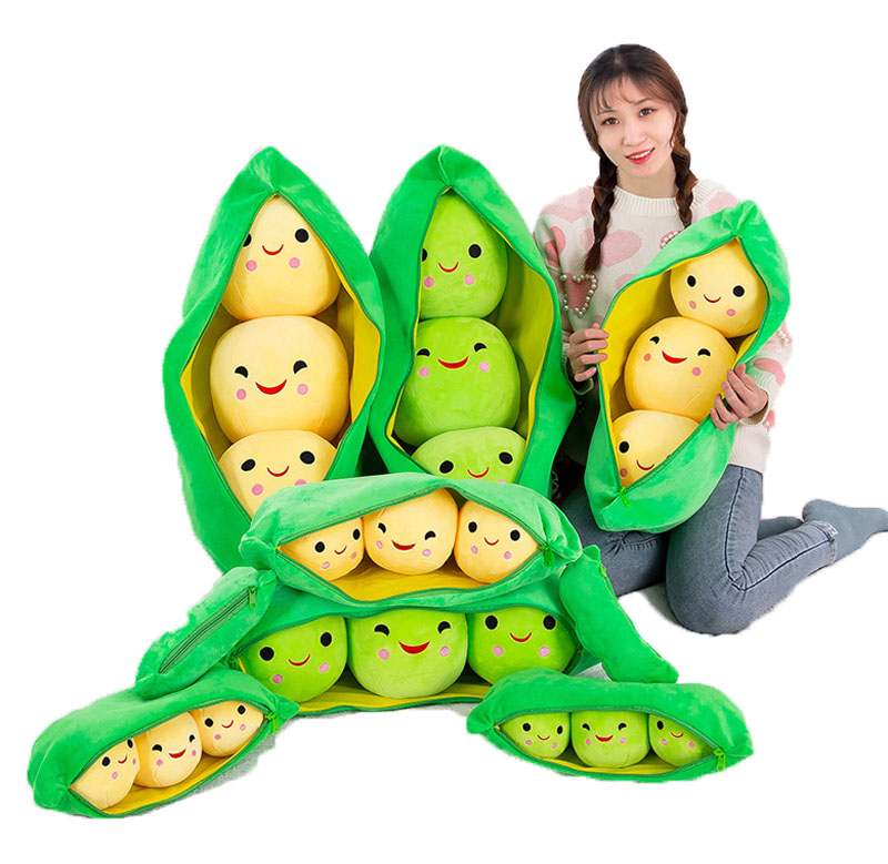 Mixtoy Wholesale 40cm pea pod doll toy store Gift big peas plush toy Valentine's day sleeping pillow
Mixtoy Wholesale 40cm pea pod doll toy store Gift big peas plush toy Valentine's day sleeping pillow
