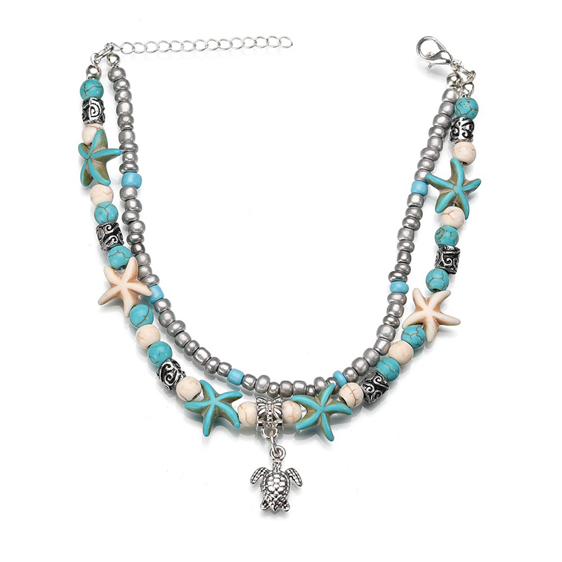 Vintage Shell Beads Starfish Turtle Anklets For Women Handmade Beaded Anklet Bracelets Foot Jewelry bracelet
Vintage Shell Beads Starfish Turtle Anklets For Women Handmade Beaded Anklet Bracelets Foot Jewelry bracelet