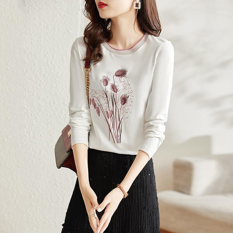 Women' T-Shirt Round Neck Print Picture Long-sleeved Cotton Women Loose Pullover Top Korean Harajuku, Green
Women' T-Shirt Round Neck Print Picture Long-sleeved Cotton Women Loose Pullover Top Korean Harajuku, Green