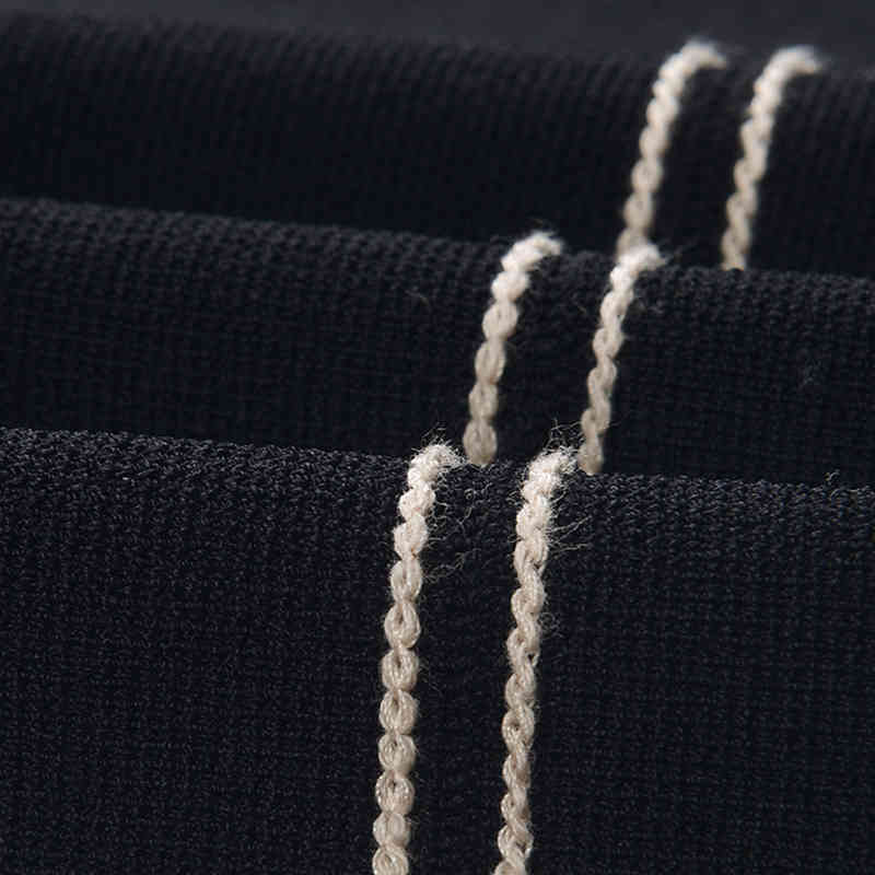 VGH Black Elegant Bright Line Decoration Skirt For Women High Waist Vintage Mini Skirts Female Summer Fashion Clothing Tide 210421