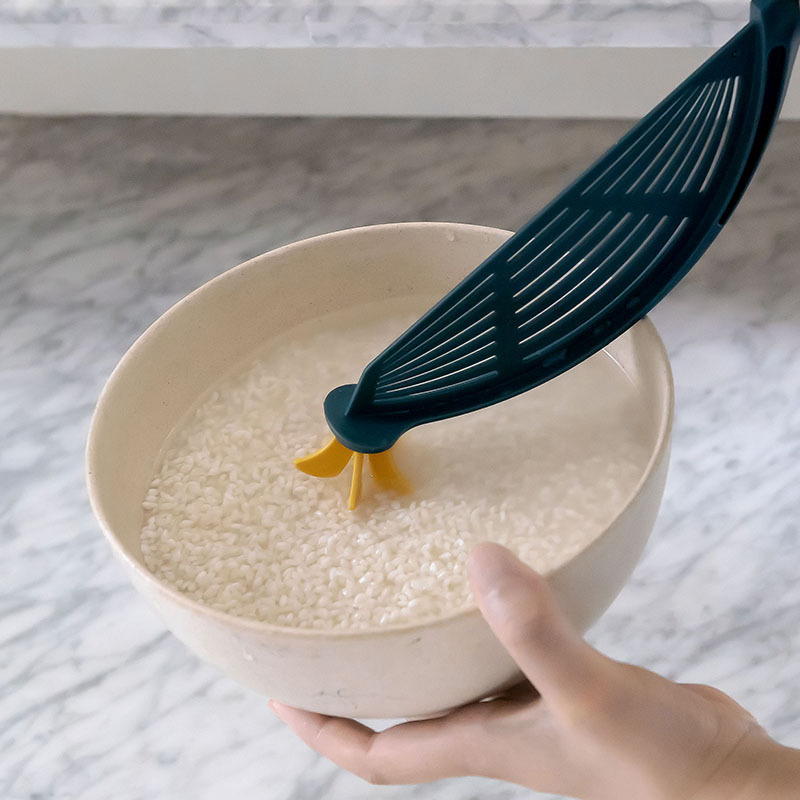 1PC Plastic Drainer Hanging Fruit Rice Washer Noodle Rice Cleaner Machine Household Convenient Kitchen Colander Tool