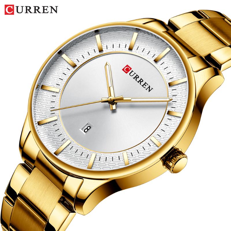 Wristwatches CURREN Luxus Gold Business Quarz Beobachten Uhren Männer Edelstahl Band Armbanduhr Mode Auto Datum Uhr Männlichen Klassische, Slivery;brown
Wristwatches CURREN Luxus Gold Business Quarz Beobachten Uhren Männer Edelstahl Band Armbanduhr Mode Auto Datum Uhr Männlichen Klassische, Slivery;brown